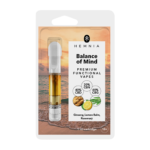 Hemnia Balance of Mind Cartridge - 40% CBD, 40% CBG, 20% CBN - ginseng, lemon balm, rosemary - 1 ml
